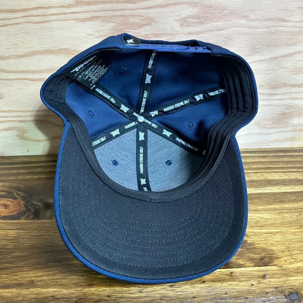 PXG Parsons Xtreme Golf Hat Mens Navy Blue Snapback Adjustable Logo Cap OSFM